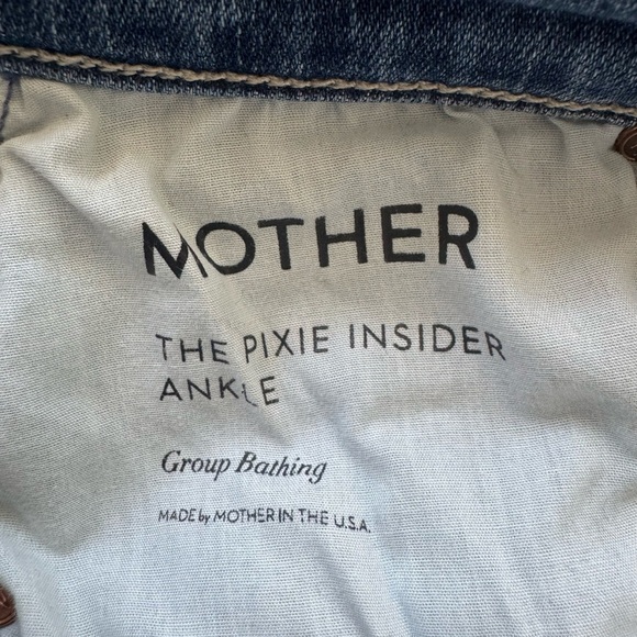 Mother Jeans Mother The Pixie Insider Ankle Group Bathing 25 - Picture 11 of 12